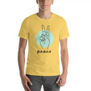 T-Shirt 100 % coton, coupe unisexe "Peace"
