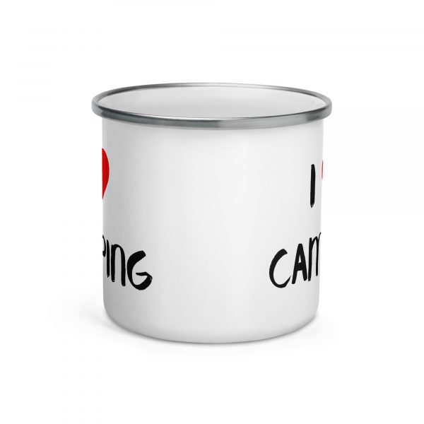 Mug émaillé I Love Camping – Image 4