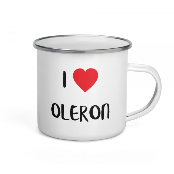 Mug émaillé I Love Oléron – Image 2
