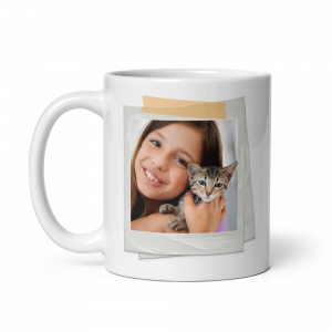 Mug 2 photos, effet "Polaroid"