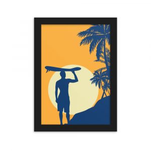Poster Encadré “Vintage Summer” Surf