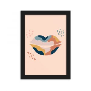 Poster Encadré "Kiss"