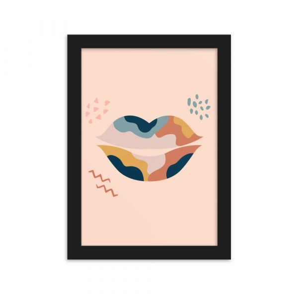Poster Encadré "Kiss"