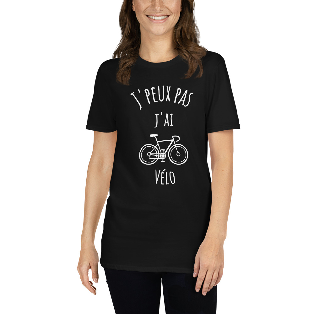 T-shirt Unisexe J'peux pas "vélo" – Image 2