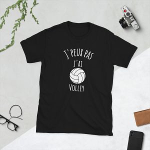 T-shirt Unisexe J'peux pas "Volley"