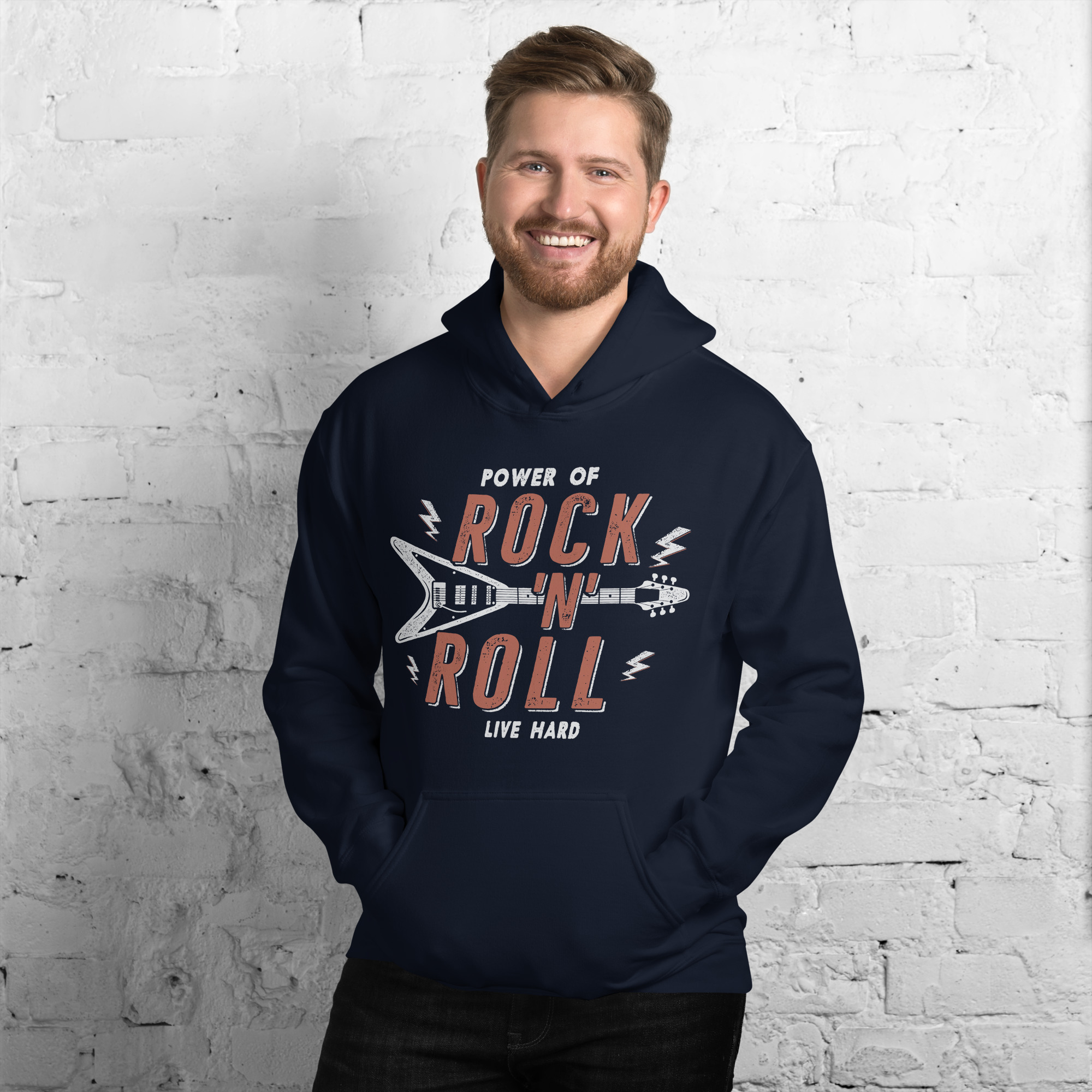 Sweat à capuche "Rock N' Roll" – Image 2