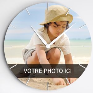 Horloge personnalisable avec photo, design, logo , Ø 30 cm